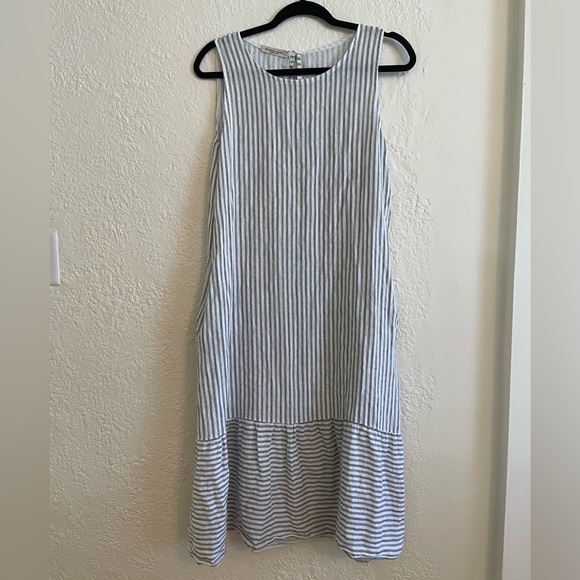 Francesca Bettini Dresses & Skirts - 100% Italian Linen Francesca Bettini Dress Lagenlook Coastal Grandmother S